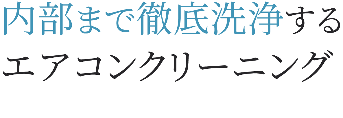 <div>内部まで徹底洗浄するエアコンクリーニング</div>